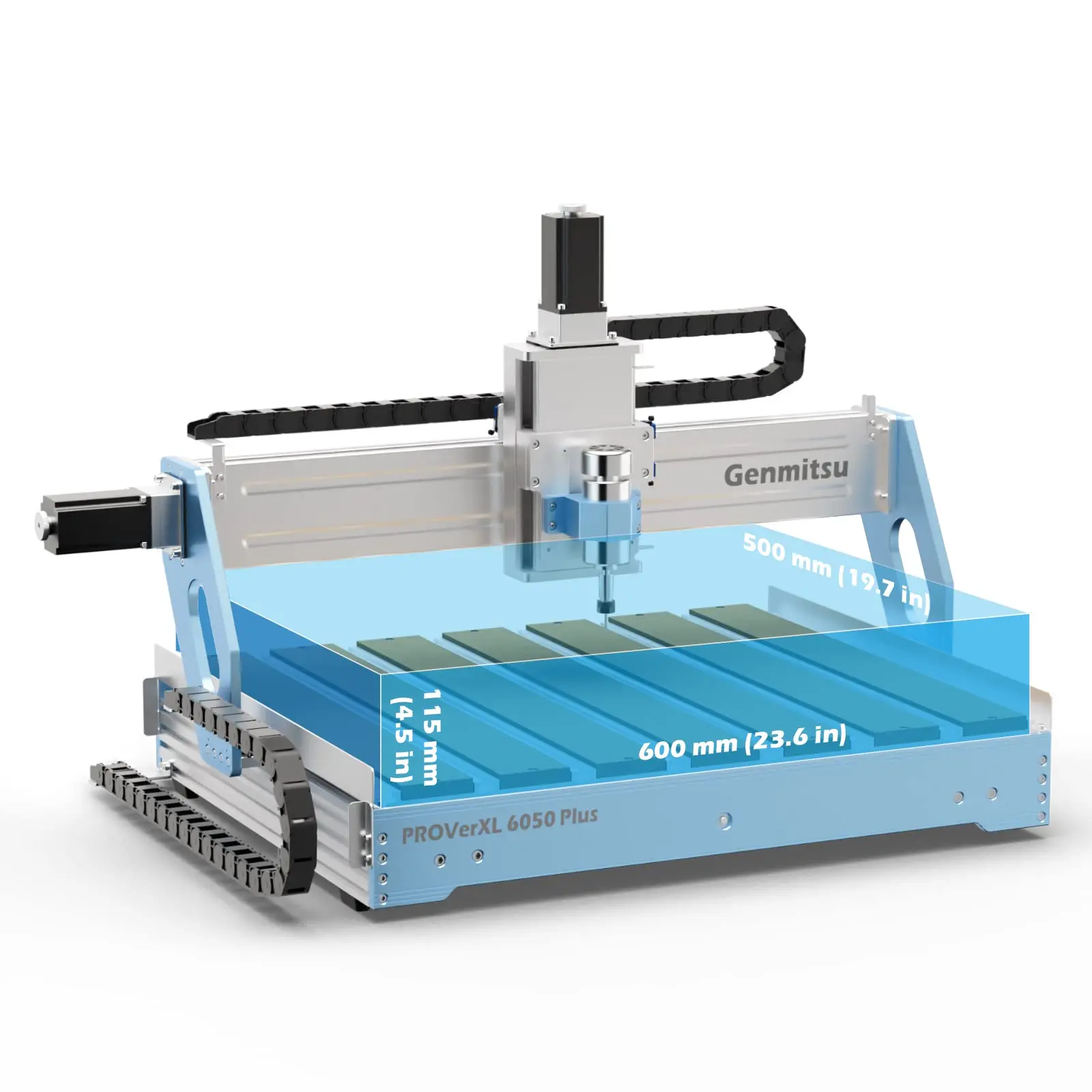 Genmitsu CNC Machine PROVerXL 6050 Plus, GRBL Control, 3 Axis Milling CNC Router Machine, Hybrid Table