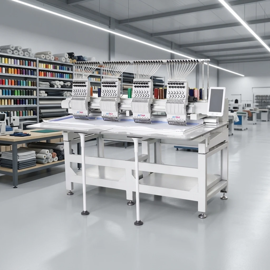 Big Sale Industrial Computer Embroidery Machine Four Heads Digital Embroidery Machine High Speed Flat Embroidery Machine
