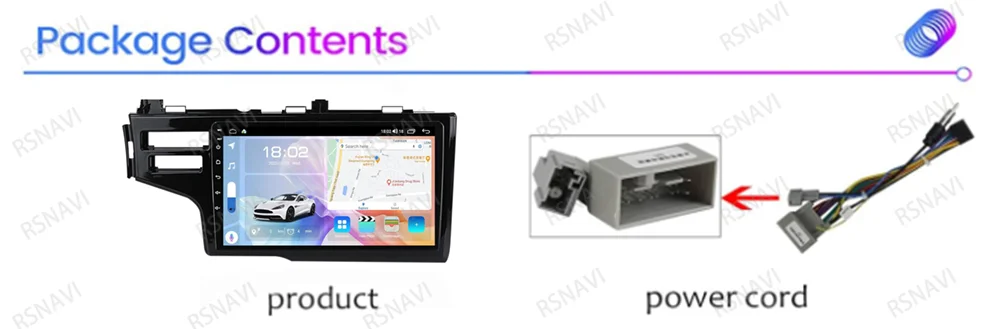 Autoradio Android 16 für Honda Fit Jazz 2014 2015 2016 2017 Autoradio Multimedia BT 4G LTE Video-Player Wireless Carplay Auto – Detail 2