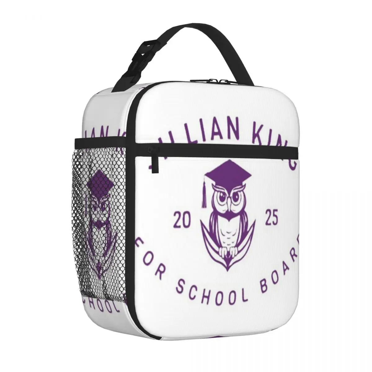 Bestselling Copy Of Jillian King For School Board Oversized Shoulder Lunch Bag Office To-Go Lunch Bag
