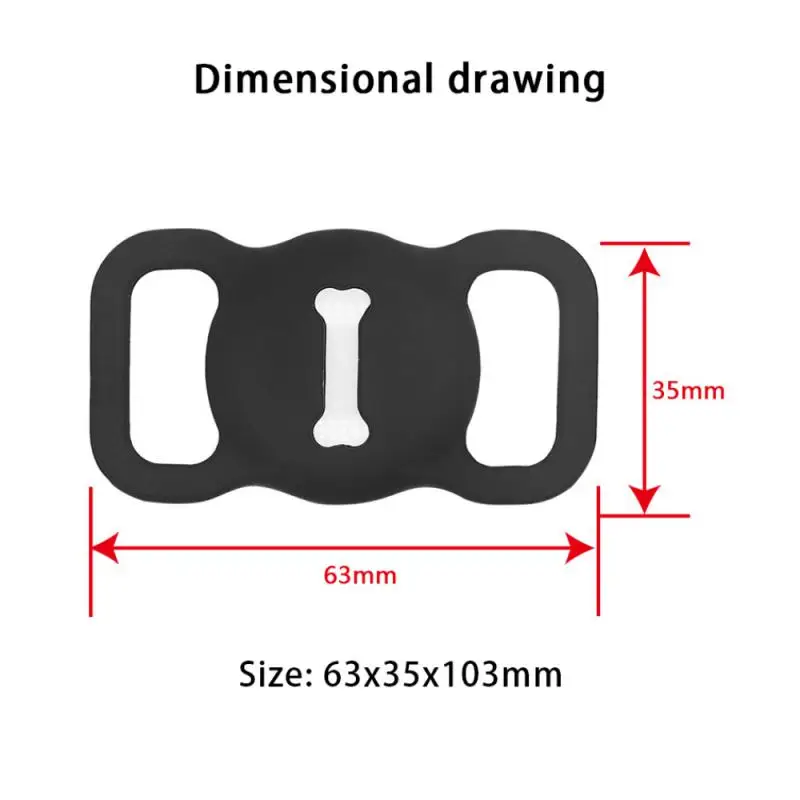애플 에어태그 실리콘 커버 GPS 파인더 애완 동물 보호 케이스, 개 고양이 칼라 루프 로케이터 트래커 분실 방지 장치 보호