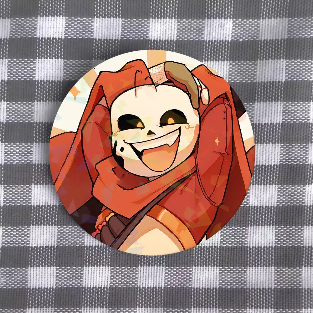 Sans U-Undertale Game Badges Soft Button Pin Bright Printed Icon Gift For Friends Badge Collar Brooch Lapel Pin Metal