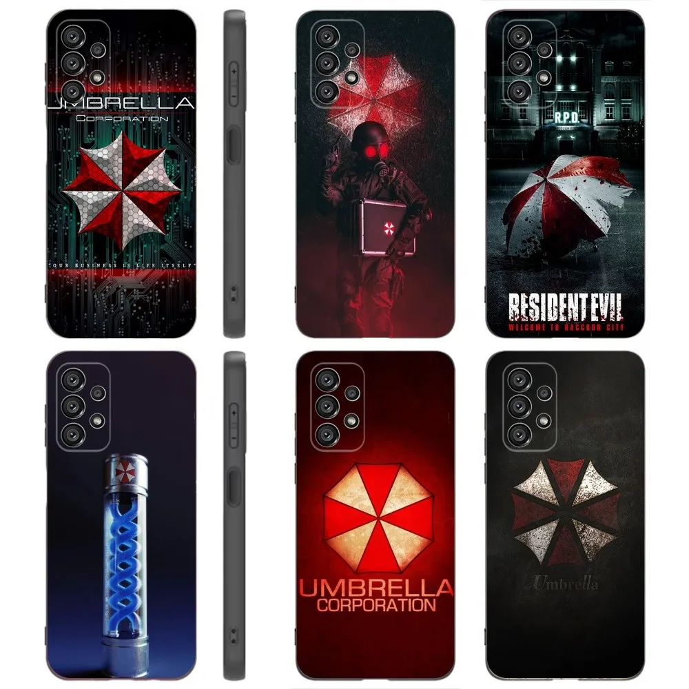 

Umbrella Corporation Phone Case For Samsung Galaxy A91,A80,A73,A72 ,A71,A53A52,A32 ,A31A22,A21s,A20,Black Cover