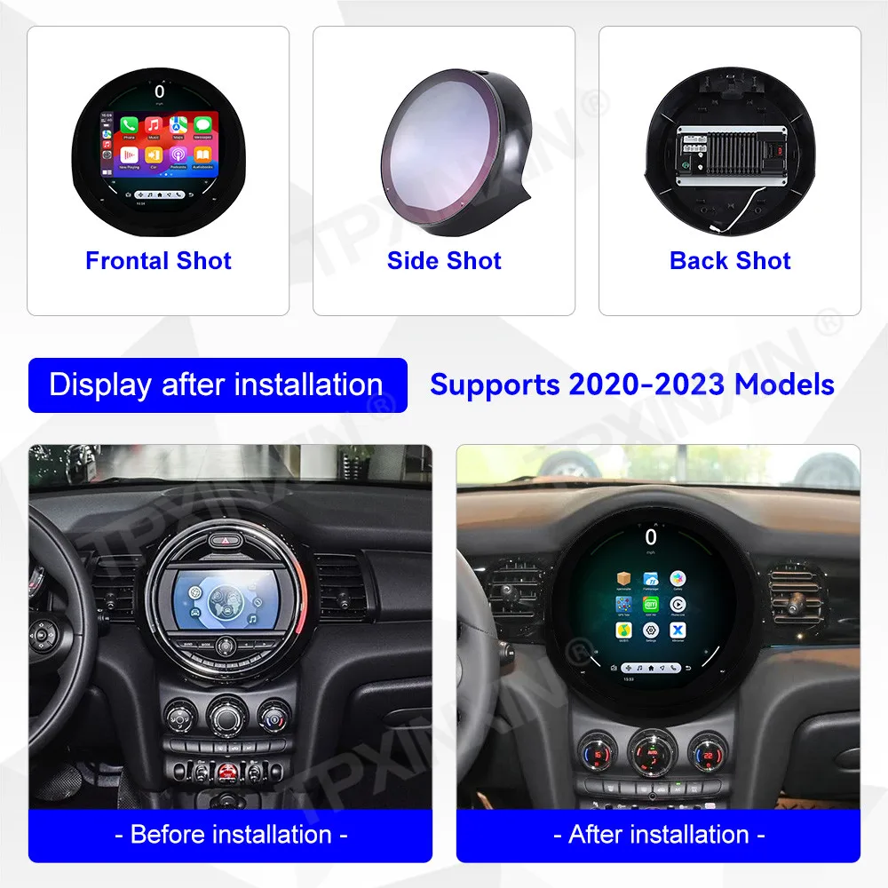 11.7 inch Android 15 For BMW  Mini 2020 - 2023 car auto carplay Multimedia radio large HD GPS Navigation touch screen head unit