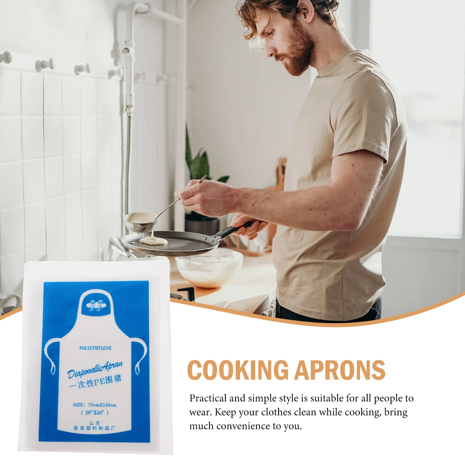 25 Pcs Waterproof Overalls Disposable Apron Sleeveless Aprons Hot Pot Plastic Transparent Kitchen Accessories Child