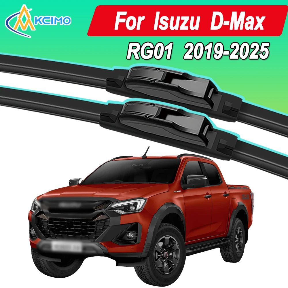 

Силиконовые щетки стеклоочистителя автомобиля для Isuzu D-Max RG01 2019-2025 — всепогодные бесшумные щетки стеклоочистителя, быстросъемный зажим