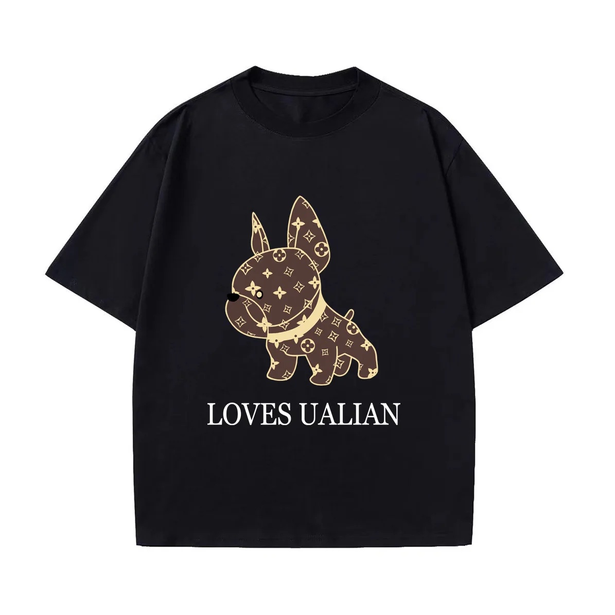 

New Cotton High-end Cartoon Print Loose Short-sleeved T-shirt, A Versatile and Trendy Short-sleeved Style for Both Men and Women