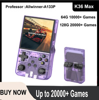 K36 Max Retro Video Handheld Game Console 4.0 Inch Screen Batocera Emulator System  Mini Portable Pocket Player 10000+ Games