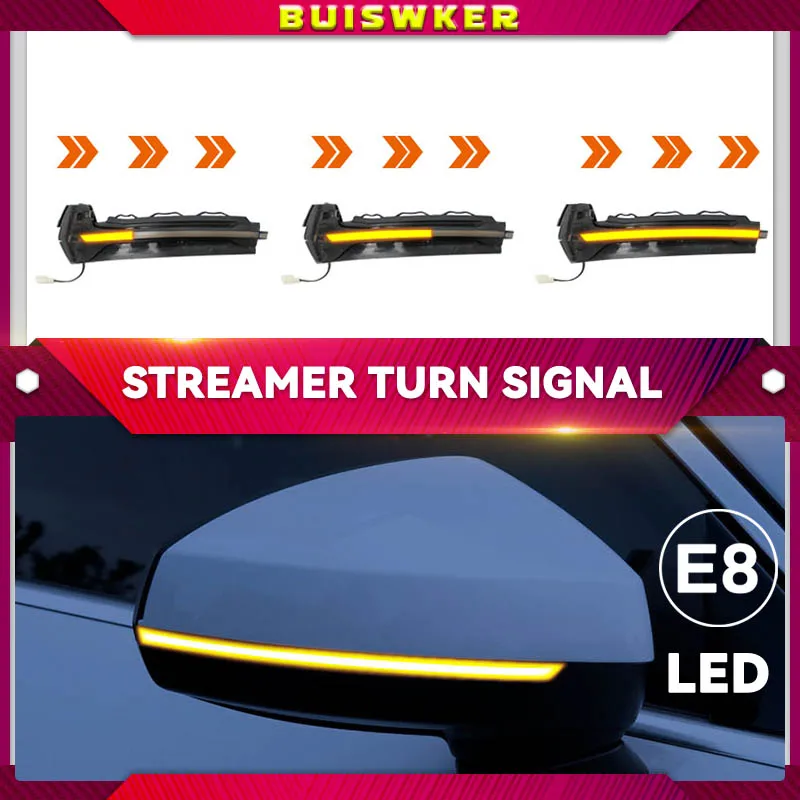 ديناميكية الوامض مرآة ضوء LED بدوره إشارة المؤشر الجانبي لأودي A3 8 فولت S3 RS3 2013-2020