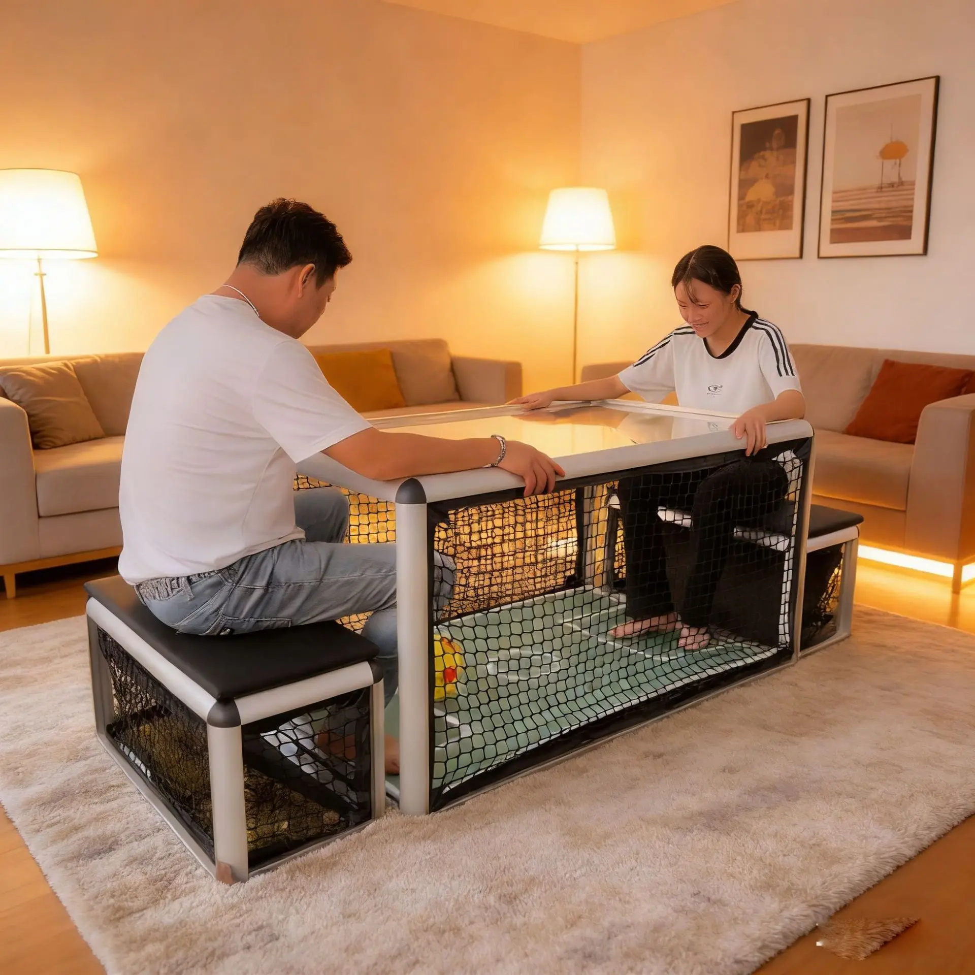 Play parent-child sports under the table football club real kick game toys