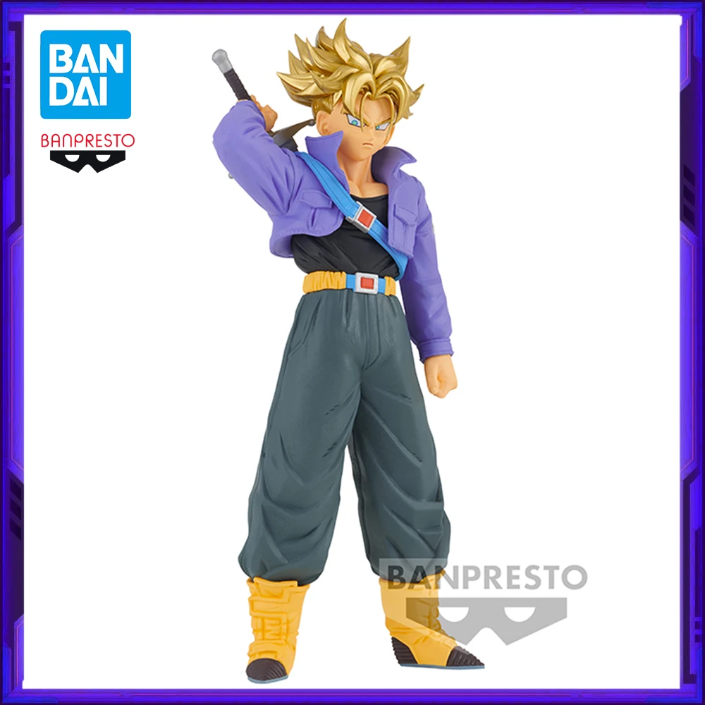 재고 있음 반다이 오리지널 반프레스토 드래곤볼 트랭크스 애니메이션 액션 피규어 모델 장난감