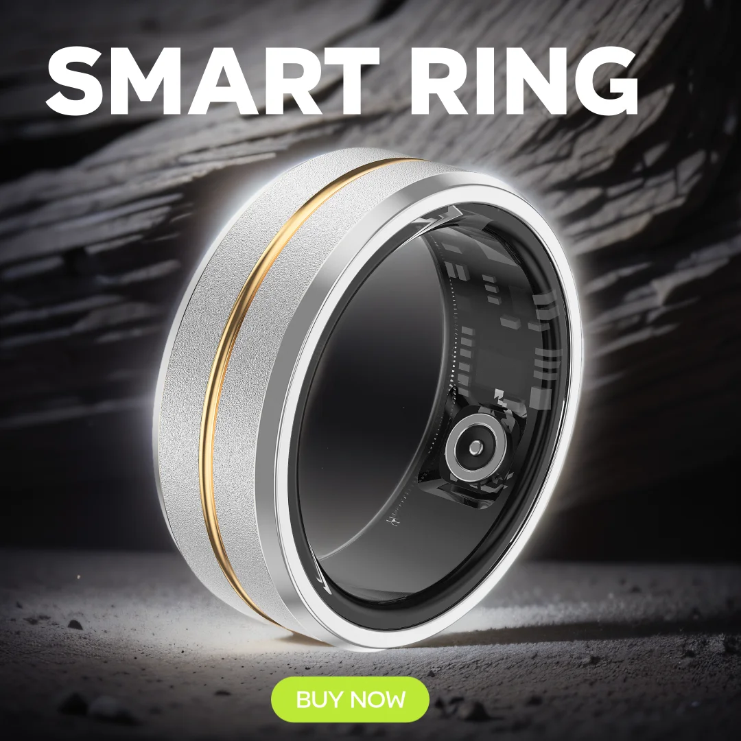 Nuovo uomo donna Smart Ring rilevamento accurato della frequenza cardiaca dati dell\'ossigeno nel sangue Sport Tracker Smartring per Android IOS