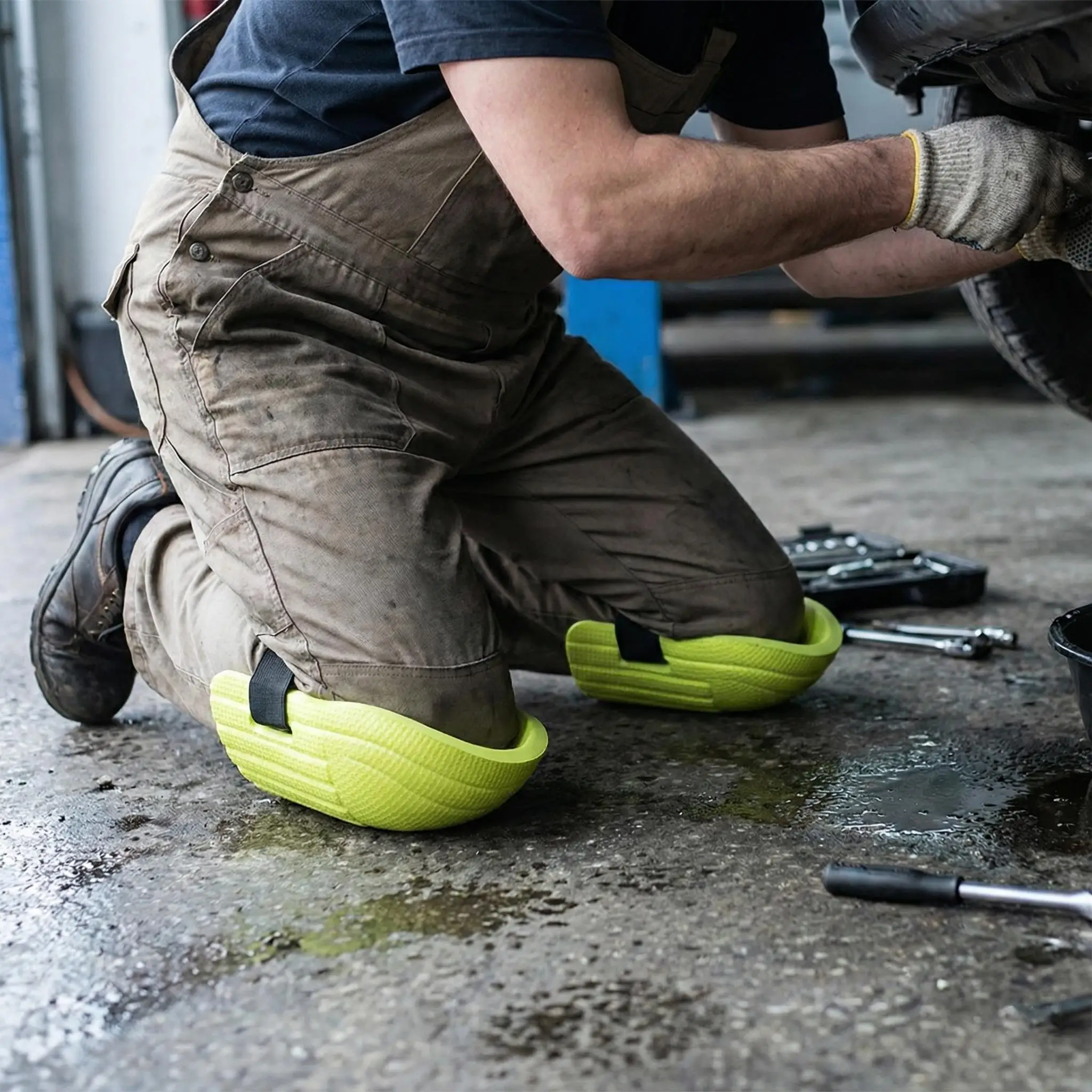 Knee Protection Pad Tile Mud Workers Knee Paste Floor Brick Artifacts Moisture Thickening Brick Garden Manual Work Tools