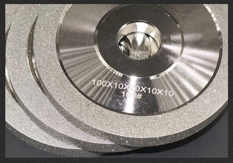 Diamantlegierungs-Schleifscheibe zum Schleifen von Stahl, Keramik, CBN-Fräser, Jade-Schnitzwerkzeug, Schleifer, Schärfer 100mm 125mm 150mm – Detail 5