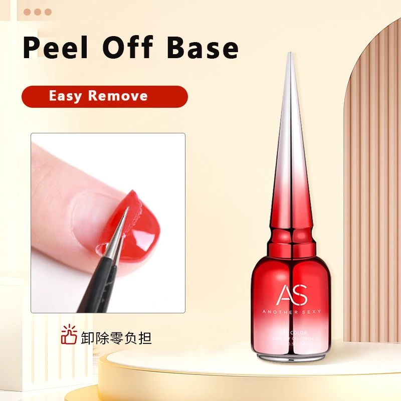 AS 15ml Diamond Top Coat Gel Nail Polish Soak Off UV LED Gel Polish No-Wipe High Shine Tempered Top Coat Gel