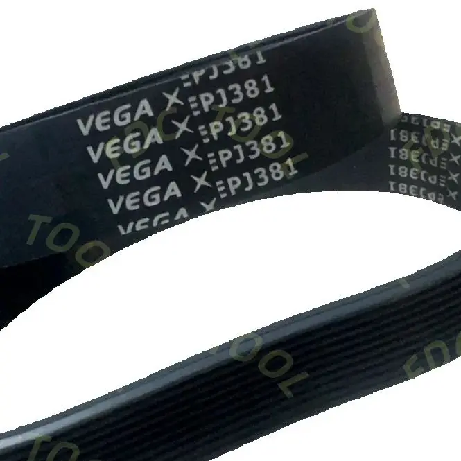 Correa de transmisión de caucho para cinta de correr VEGA 10EPJ381, correa multiacanal de 10 nervaduras, correa multichina