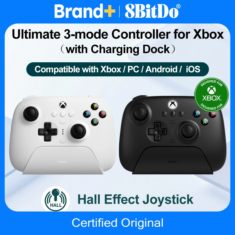8BitDo Xbox 컨트롤러 유니버설 게임패드로 Xbox Series X/S, PC, 안드로이드까지 완벽 지원