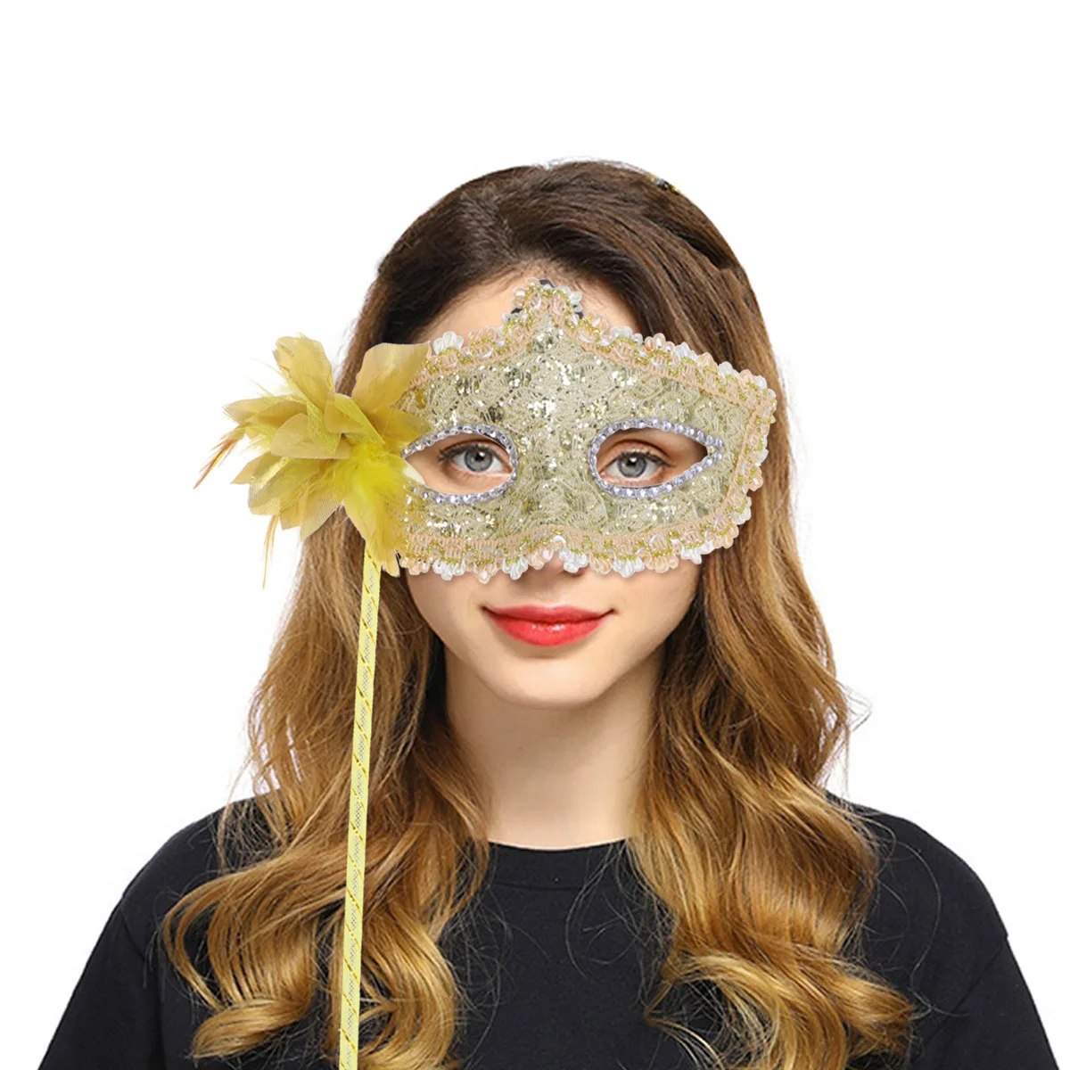 

Handheld Lightweight Lace Masks for Party Mask Mask Masquerade Halloween Masquerade Party Costume Props Women Girls