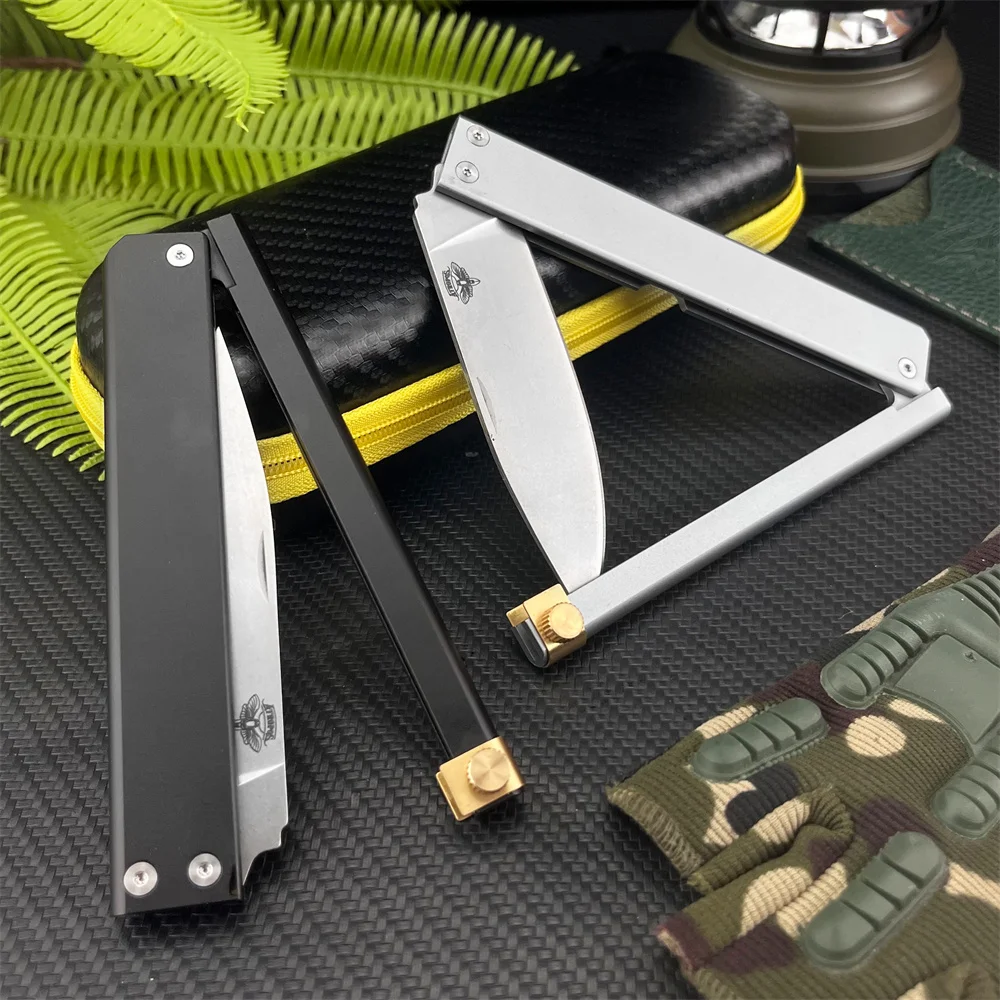 

ATROPOS Tactical Folding Knife - D2 Steel Blade & Aluminum Handle EDC Pocket Knife for Outdoor, Survival, Fishing and Hunting