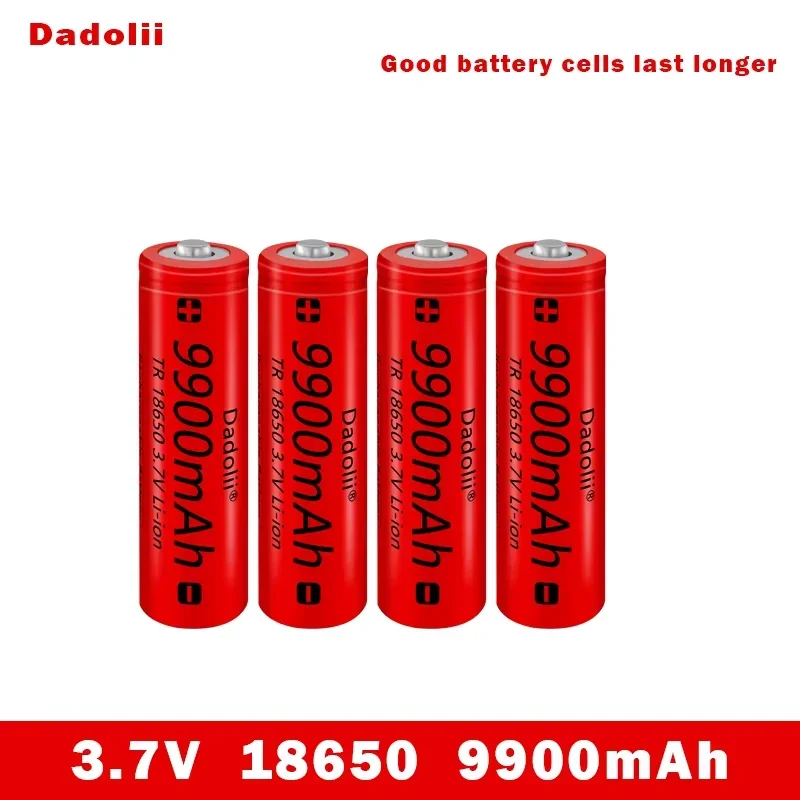 1-40pcs/Lot 18650 battery 3.7V 9900mAh rechargeable liion battery for Led flashlight Torch batery litio battery