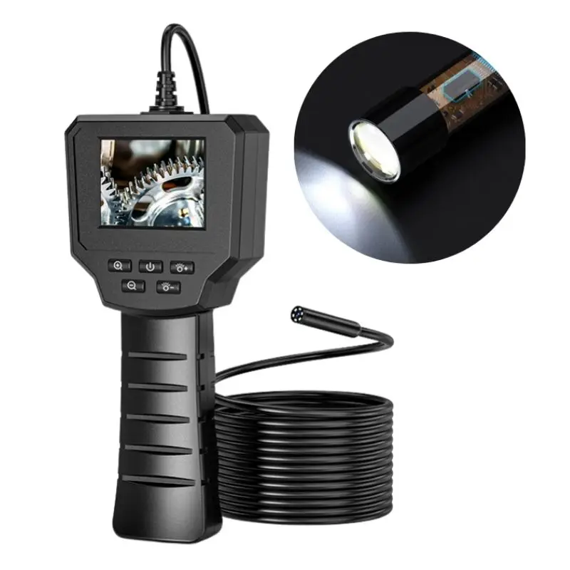 

2.4'' IPS Screen Industrial Endoscope Camera HD1080P 20 Meter Cable Pipe Sewer Inspection Borescope IP68 Waterproof LEDs 2600mA