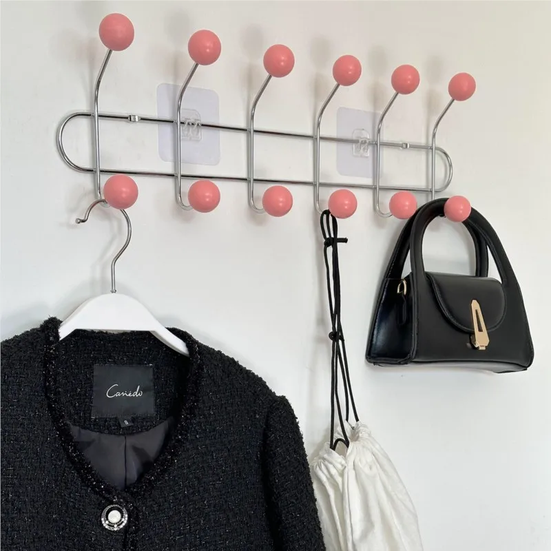 MOMO Ins Household Wall Hooks Without Marks Nail Iron Decorative Storage Coat Hook Fitting Room Closet Living Room