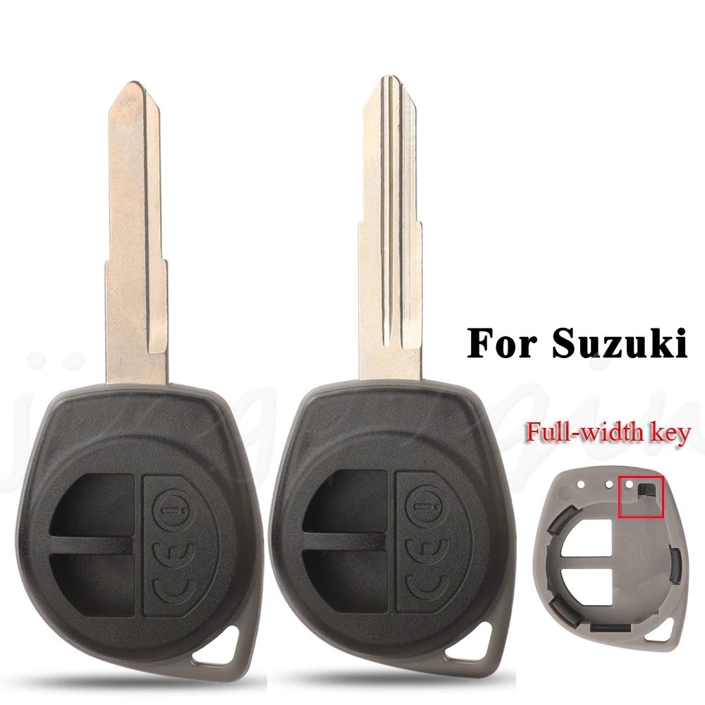 jingyuqin 2 Button Key Shell Car Remote Case circle Remote Cover No Rubber Pad For Suzuki Swift SX4 ALTO Vitara