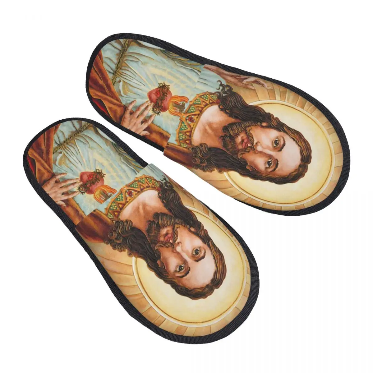 Jezus Christus Mannen Vrouwen Harige Slippers Mode Speciale Huis Slippers