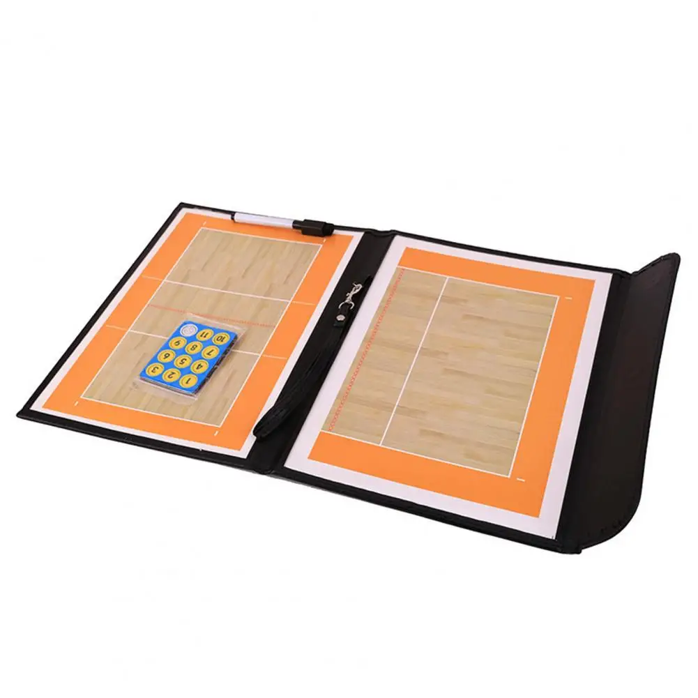 Tactics Board Volleyball Tactics Board Portable Foldable Volleyball Coaching Board with Dry Erase Pen Lightweight for Coaches