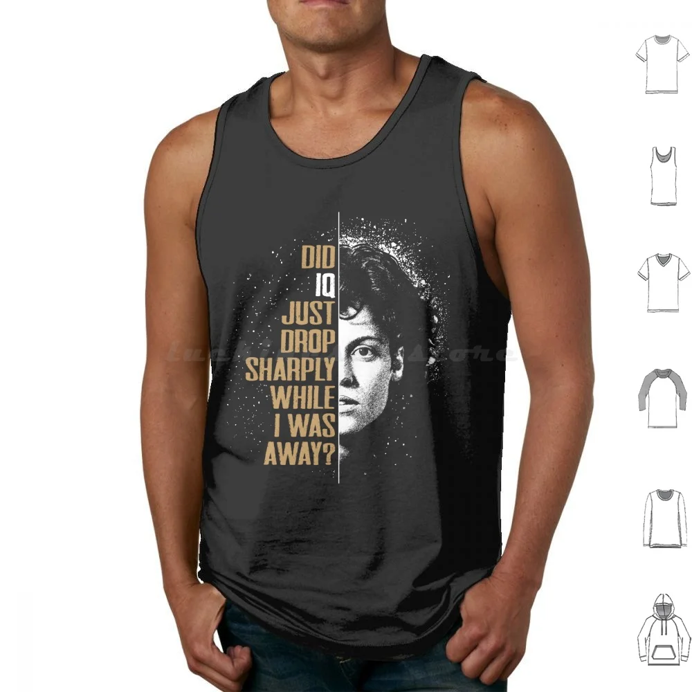 Decline Coefficient Tank Tops Print Cotton Xenomorph Giger Ripley Ridley Weaver Level 426 Space Galaxies Scifi Bishop
