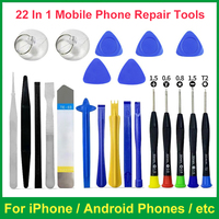 22 In 1 Mobile Phone Repair Tools Kit Screwdriver Maintenance Disassembly Opening Set for iPhone Android Phones