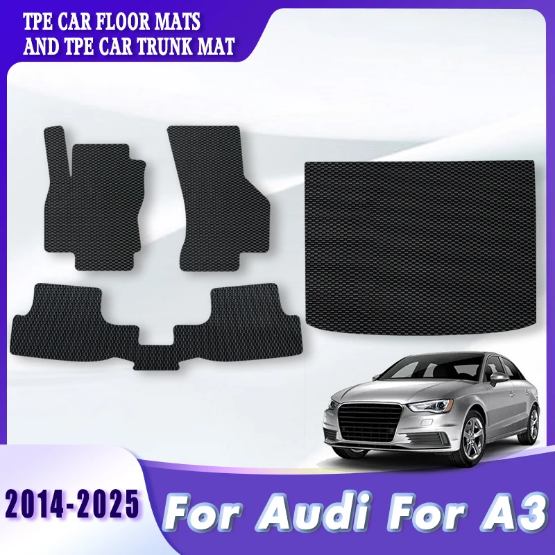 

TPE Car Floor Mats Trunk Carpets For Audi A3 2025 2024 2023 2022 2021 2020 2019 2018 2017 2016 2015 2014 Auto Accessories Covers