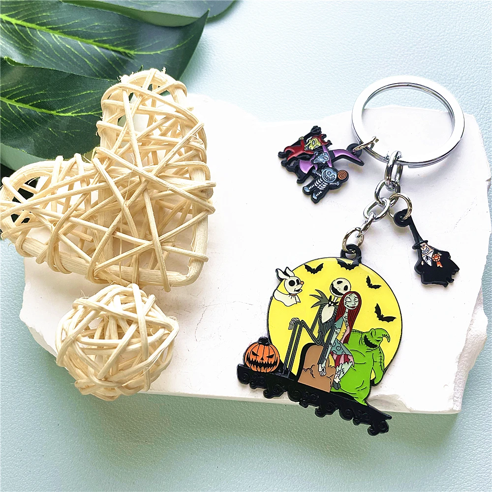 JYYH Horror Halloween Cartoon Anime Peripheral Keychains High Quality Metal Jewelry Gift Wholesale 2