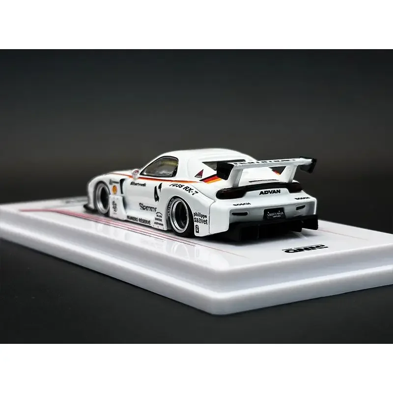 INNO & Time Micro 1:64 Car RX-7 FD3S -from 41 Coca-Cola LB Wide Body White Alloy Car Model