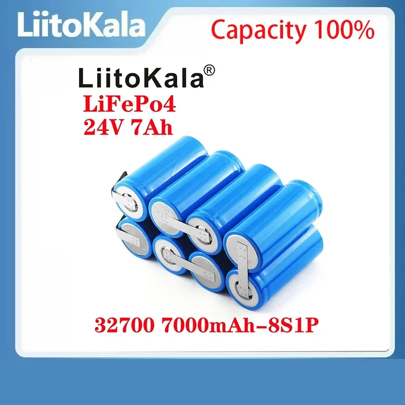 

LiitoKala 12V 24V 36V 7Ah 32700 7000mAh lii-70A LiFePO4 Battery 35A Continuous Discharge Maximum 55A High power battery DIY