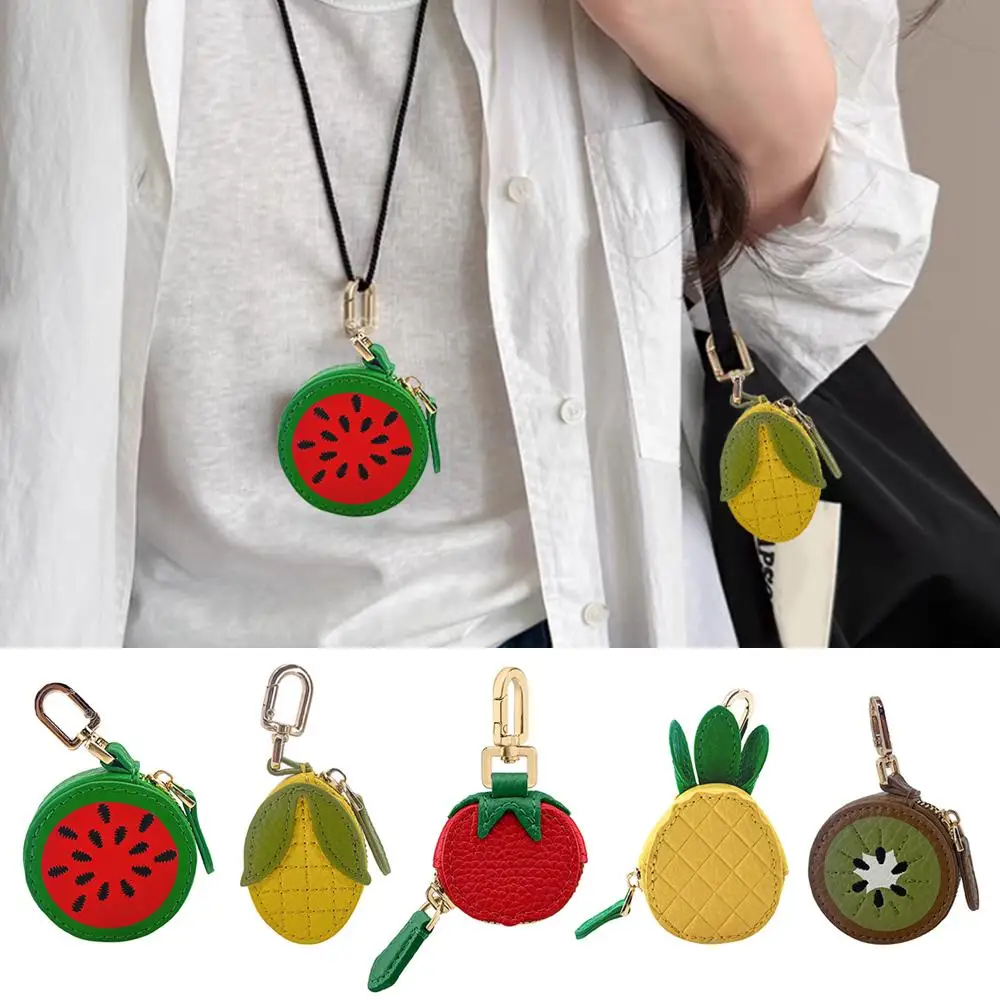 

New Apple Fruit Shaped Charm Coin Purse Leather Cute Mini Pouch Wallet Gift For Girl Women Backpack Pendant Red Purse Coin Pouch