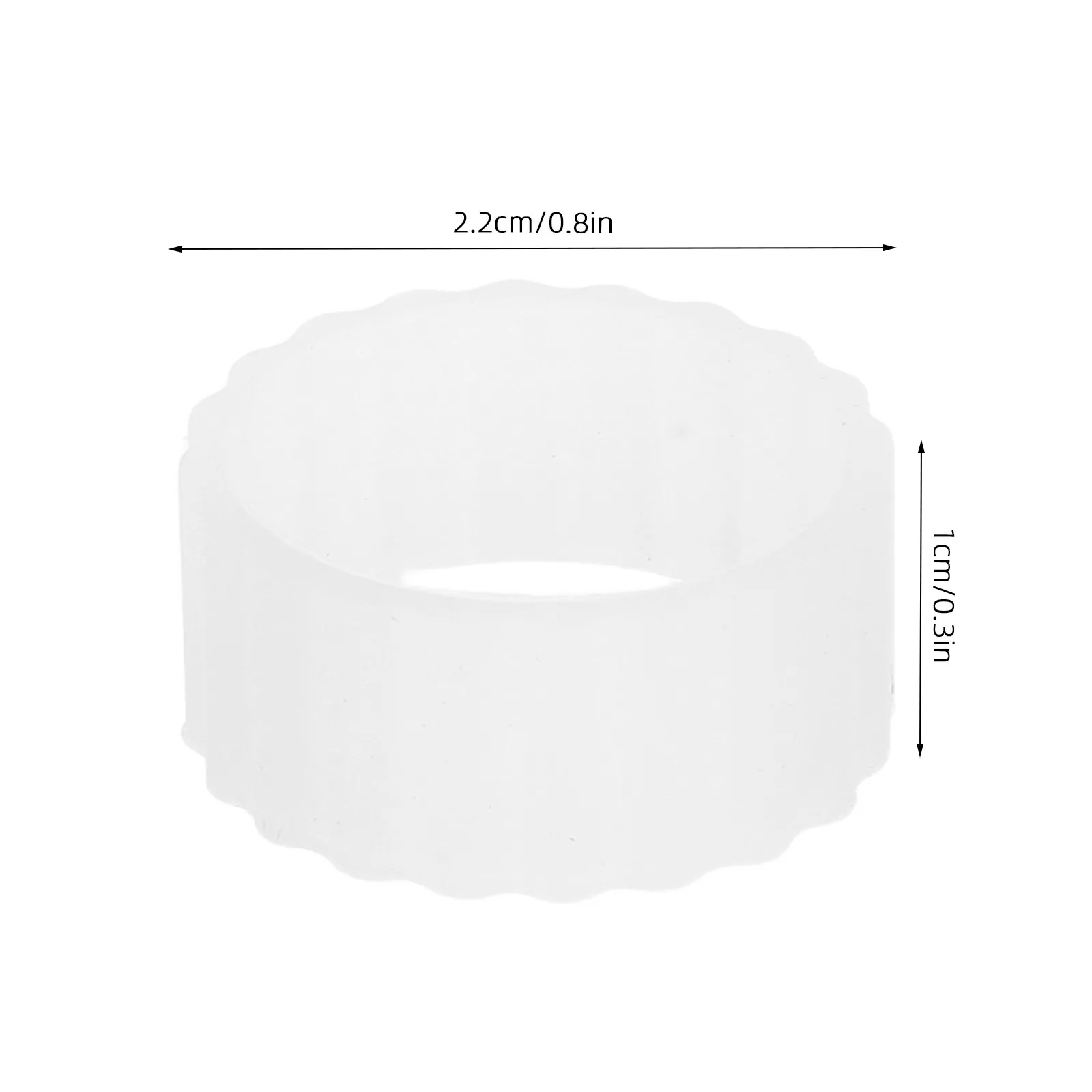 20Pcs Silicone Base Stabilizer Ring Taper Gripper Clear Prevents Wobble Keeps Candles Upright Steady