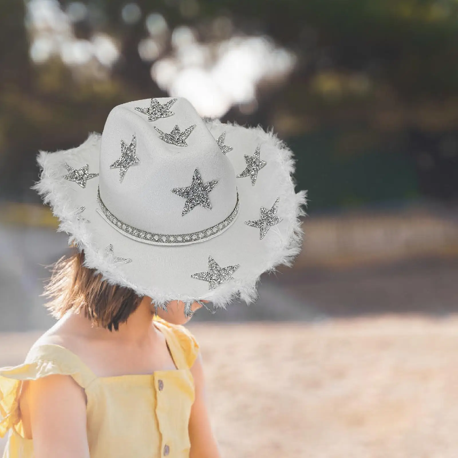 قبعة راعية البقر ذات حافة واسعة قبعة رعاة البقر الغربية للنساء والذكور والمهرجانات والهالوين #1