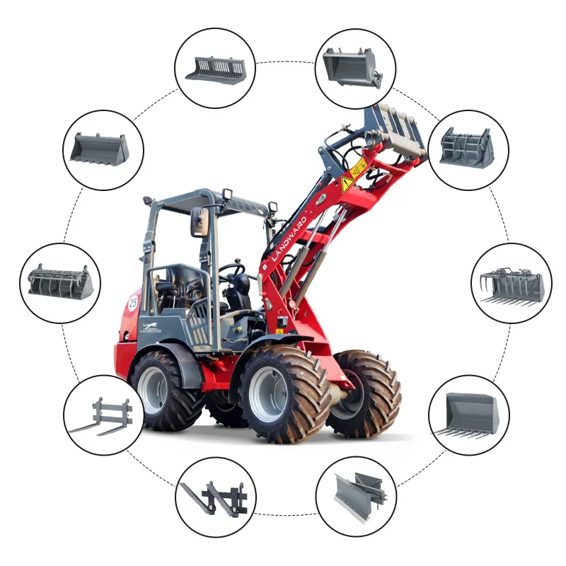 Cheapest China Smallest Electric/Diesel Wheel Loaders Small Articulated Front End Loader Excavator Mini Loadere Customized Price