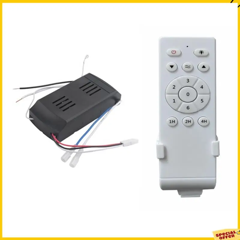 A24p universal de baixa tensão 50w dc ventilador luz driver controlador ventilador teto kit controle remoto temporização de 6 velocidades