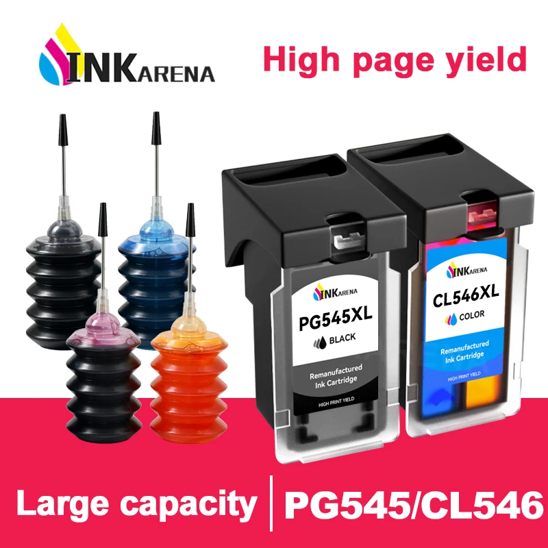 Remanufactured PG545 CL546 Ink Cartridge PG 545 CL 546 Compatible For Canon Pixma MG2900 MG2940 MG2950 TS3151 TS3350 TS3150