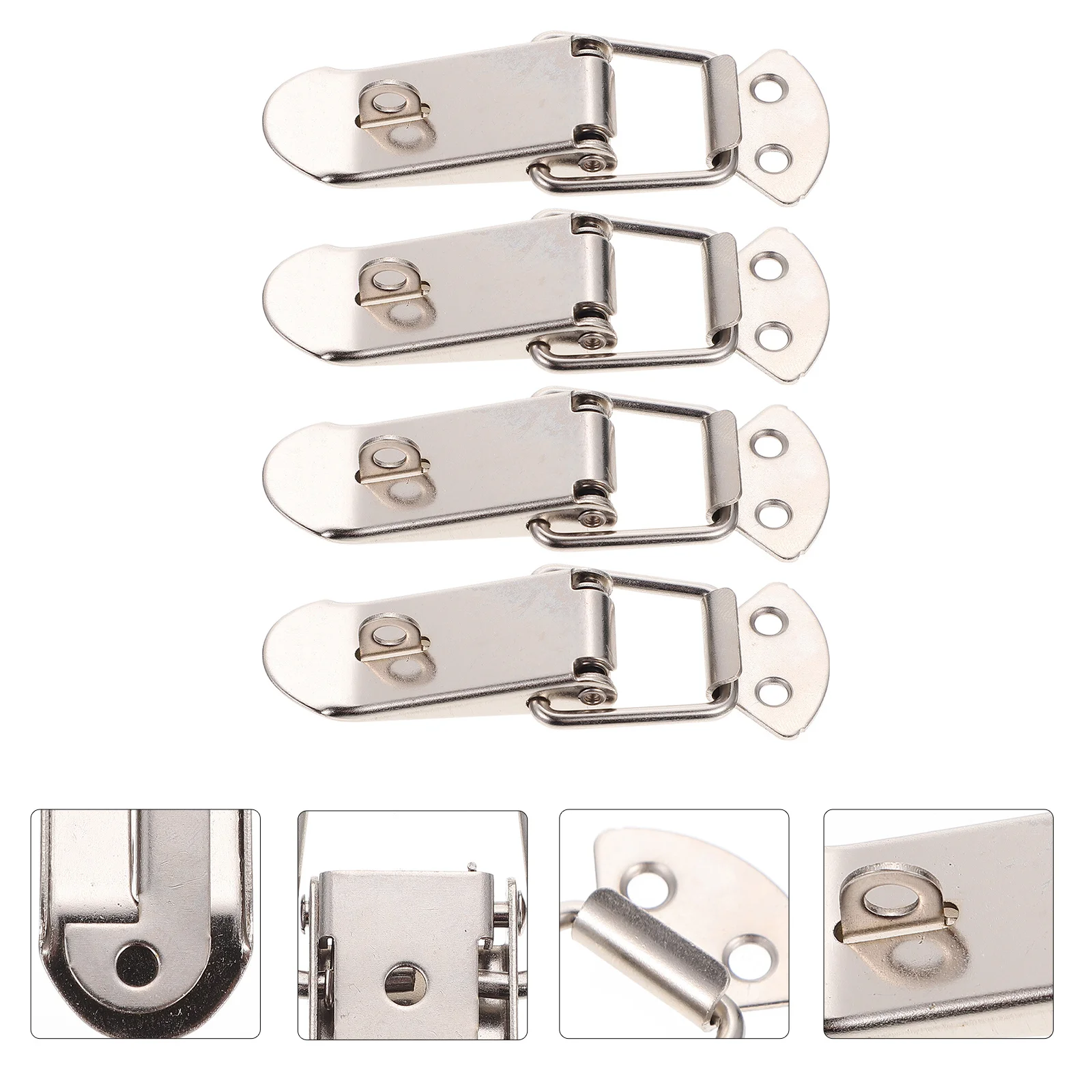 

4Pcs Heavy Duty Case Hasp Metal Buckle Locks Durable DIY Suitcase Box Buckle Accessories Replacement Case Hasp