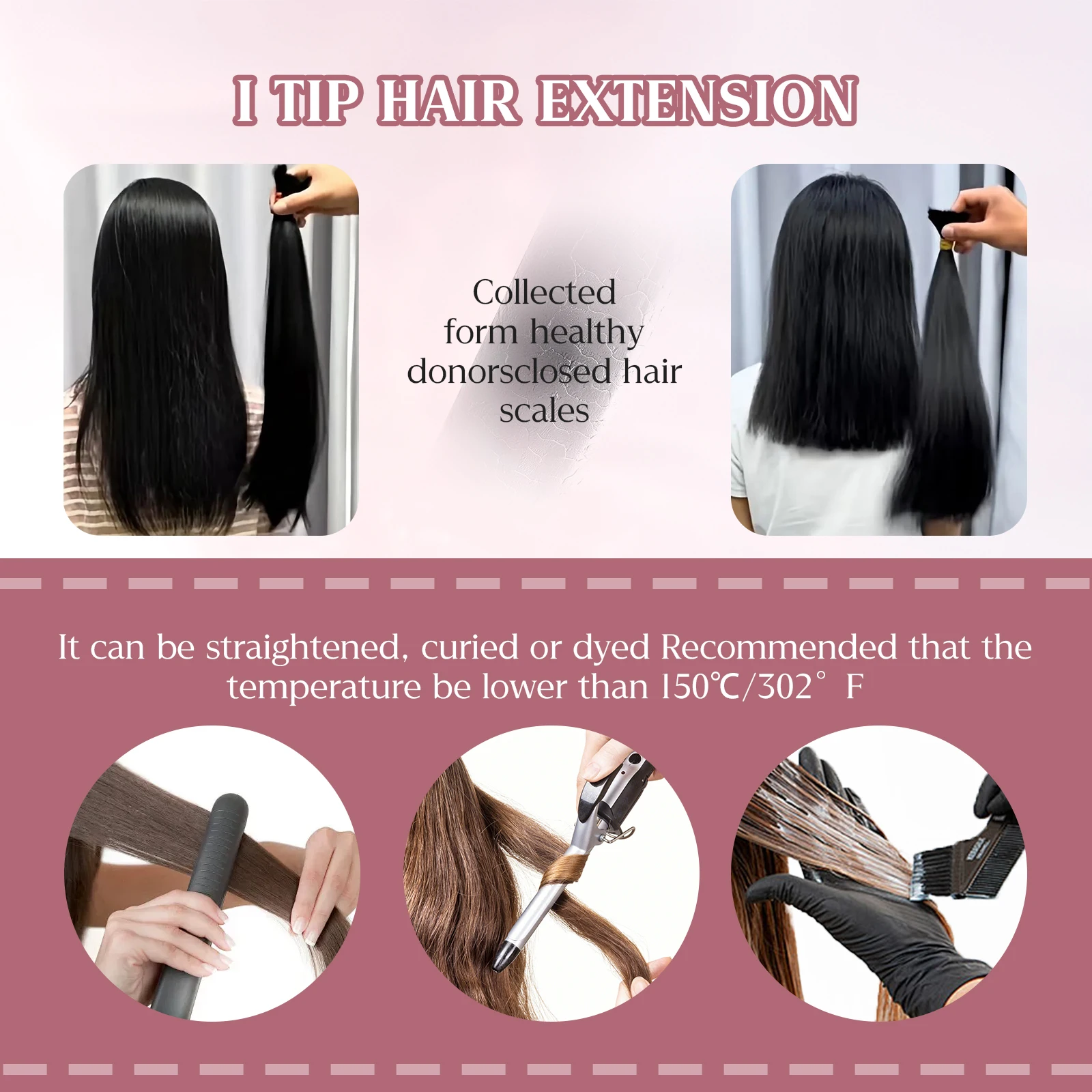 12-30 بوصة الجسم موجة I تلميح وصلات شعر 100% شعر بشري لعذراء غير مرئية فضفاض عميق ITip الشعر البشري للنساء 50 جرام Wacur 12A