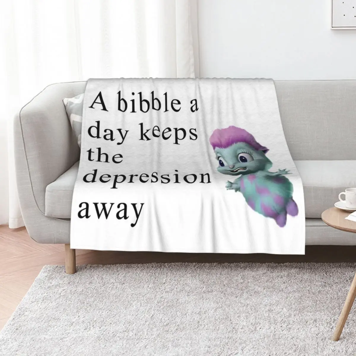 

Bibble Meme Throw Blanket Soft christmas decoration Blankets For Sofas Cute Plaid Blankets