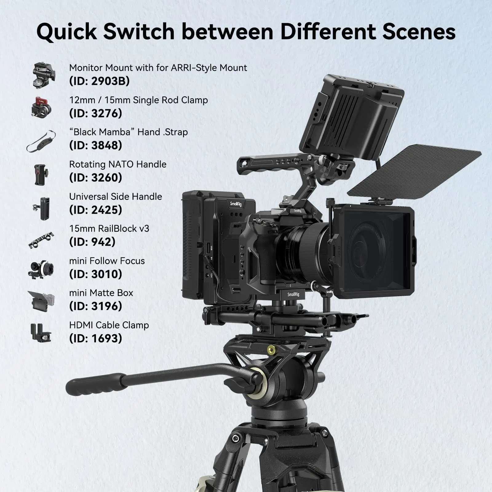 SmallRig X-H2 X-H2S Camera Cage for FUJIFILM X-H2 / X-H2S with FT-XH/ VG-XH Battery Grip,Video Making Camera Rig 3933