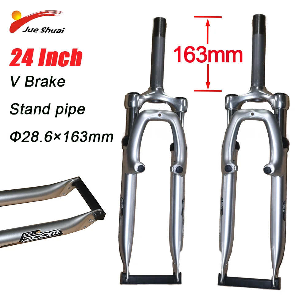 

Silver Black Road Bicycle Front Fork 24Inch V Brake Ebike Fork Dropout Size 100mm Width 70mm Height 429mm Ebike DIY Tools