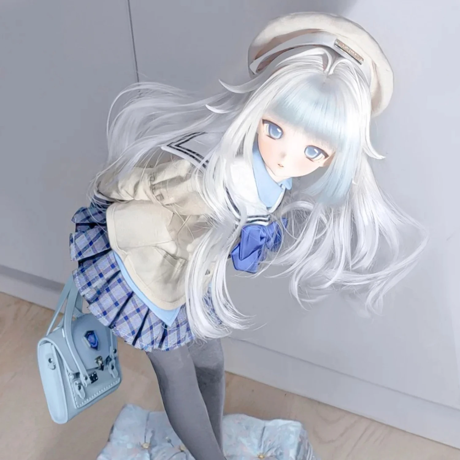 Bjd Doll 1/3 KKS LILI SD Head Two-dimensional Anime Style Elf Art Toys for Female Figure Unclothed Body Resin Figure