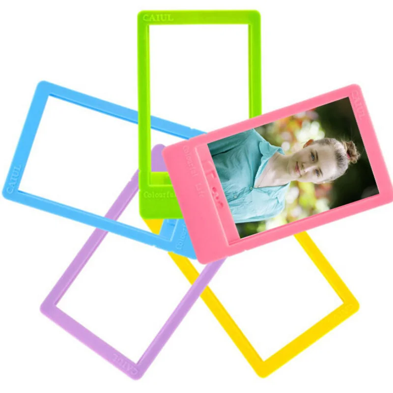 5pcs/set Colorful Fujifilm Instax Mini 8 7s 25 50 90 Instant Camera Photographic Home Decor 3 inch Unbreakable Desk Photo Frame