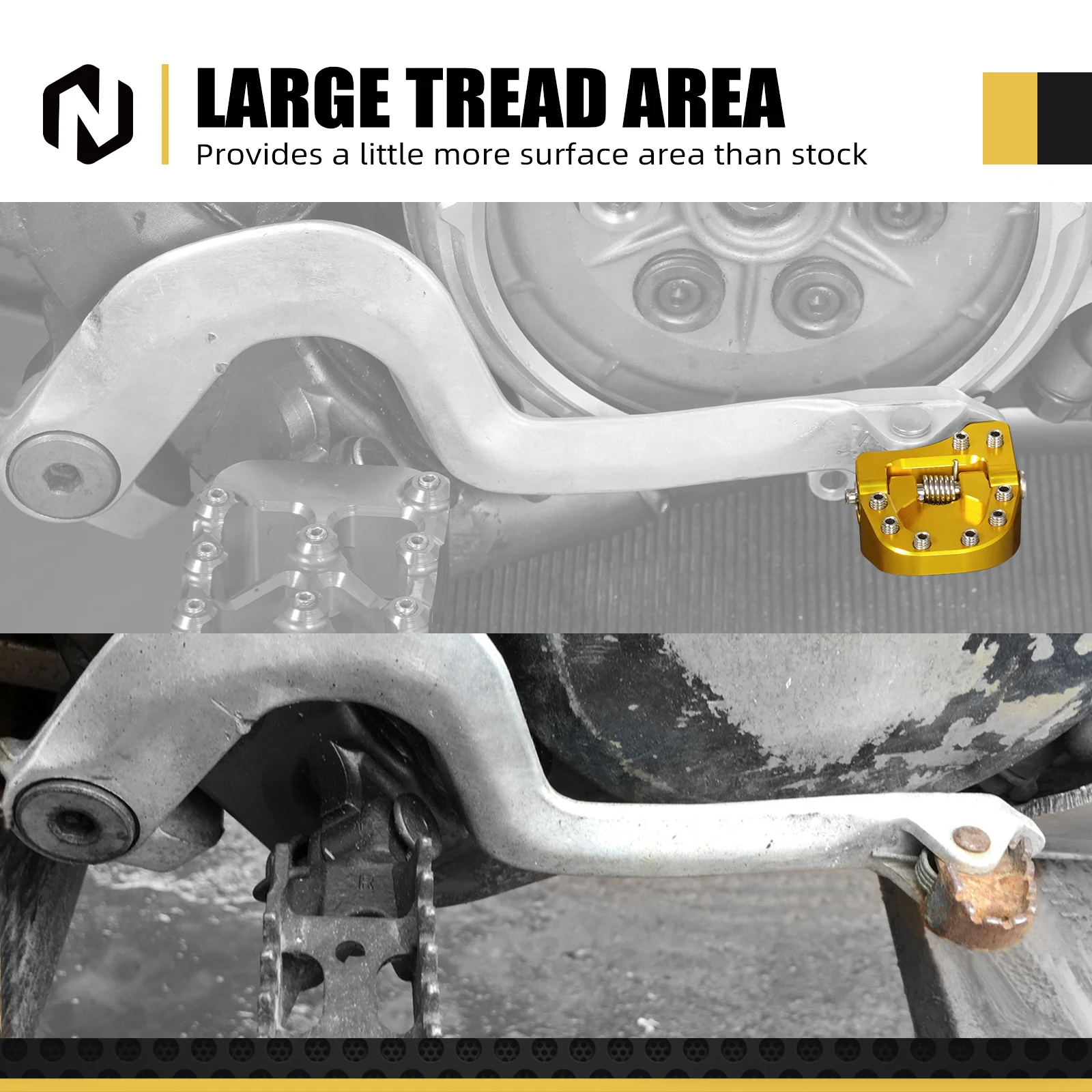 NICECNC Per Suzuki DRZ400 DRZ400E DRZ400S DRZ400SM DR-Z 400 400E 400S 400SM 2000-2024 Pieghevole Pedale Del Freno Punta Piastra di Estensione