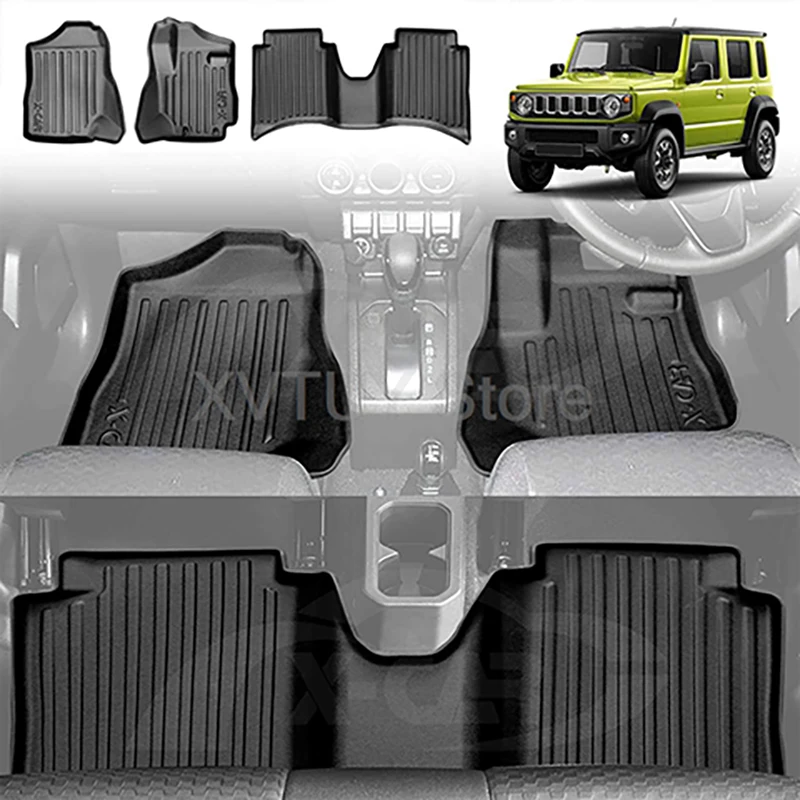 

For Suzuki Jimny 2023 2024 Car Rear Trunk Mats 5-door Automatic Version Lleft-hand Drive Floor Foot Pads Cargo Boot Liner Tray